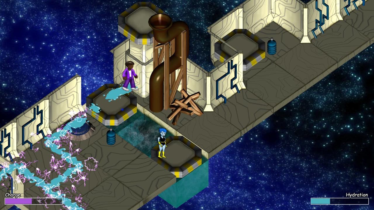 Unlikely adventures of Constantly Sweating Guy and Random Electric Discharge Lady in Dangerous Space screenshot 5
