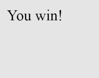 You win!