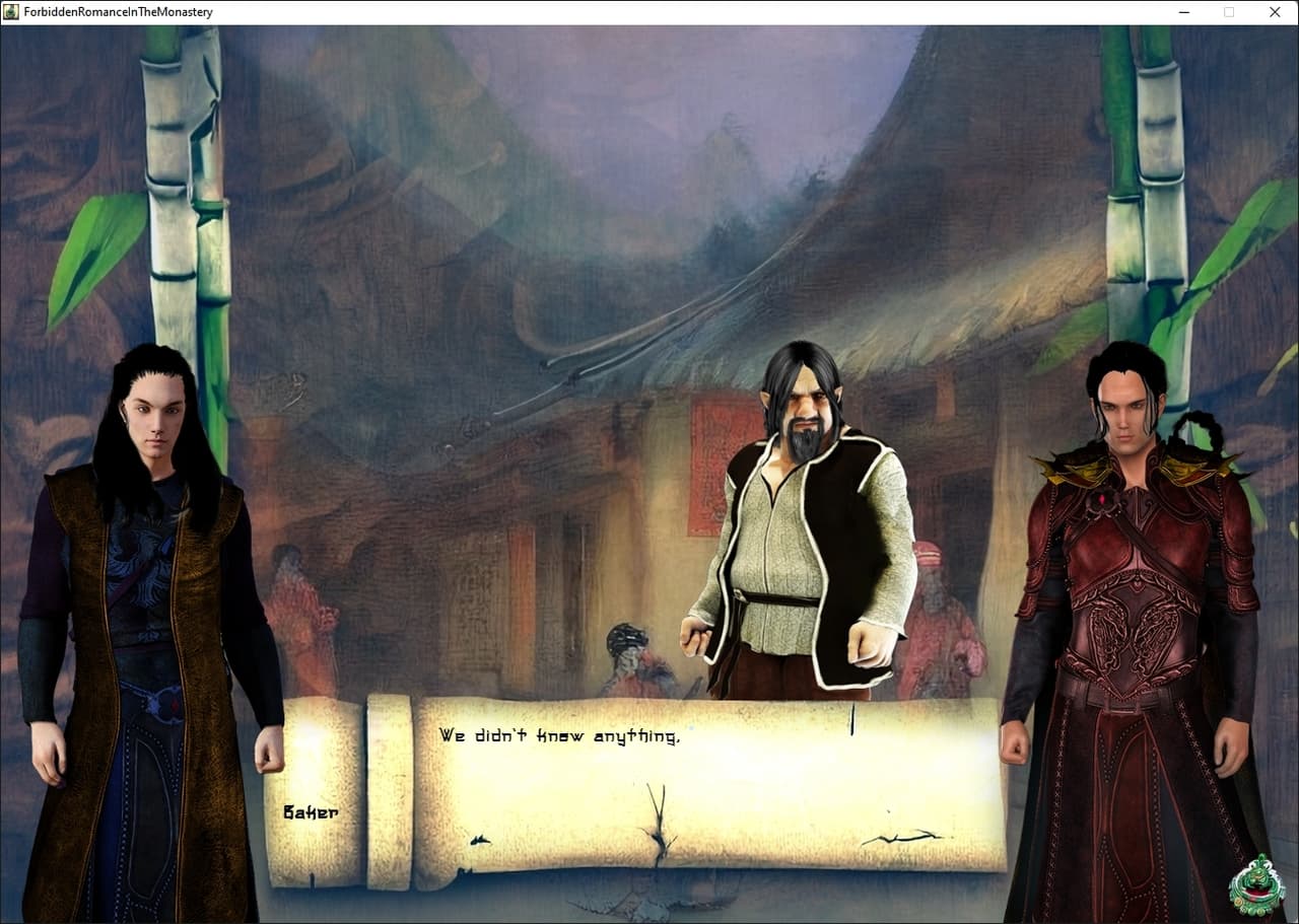 Forbidden Romance at the Monastery (Gay Romance Visual Novel) screenshot 5