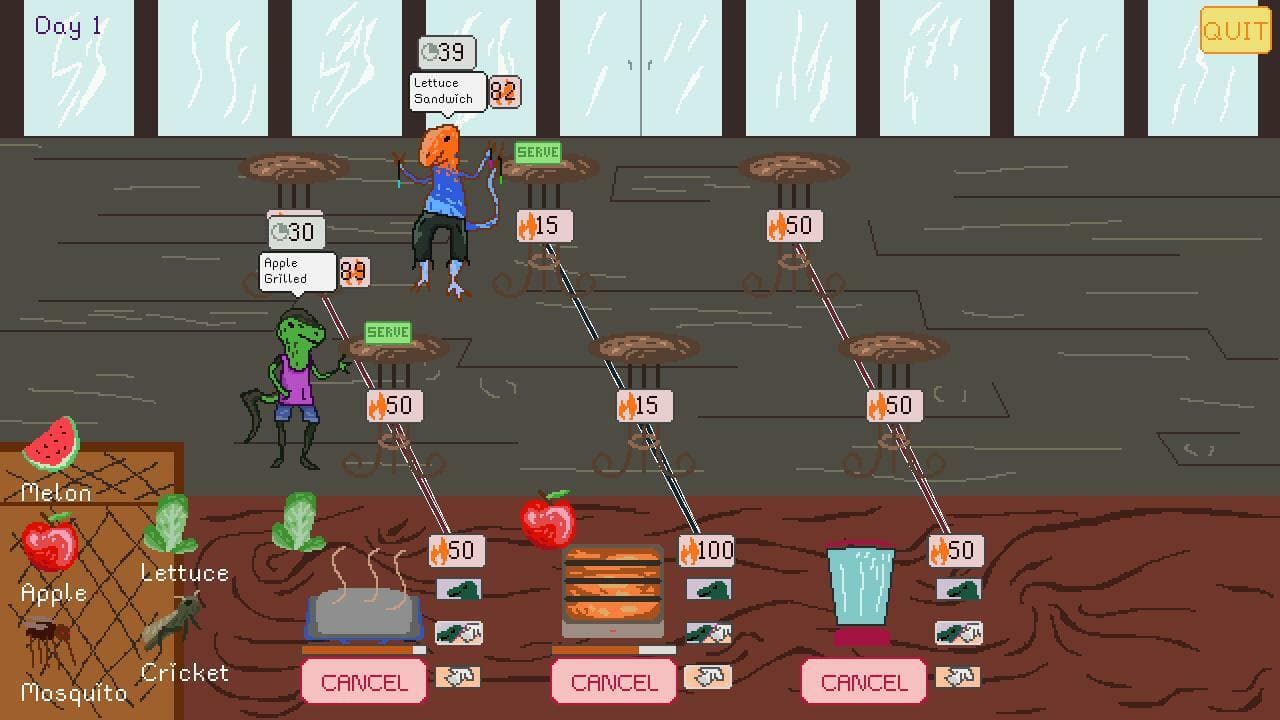 Vibin Lizard Snack Bar - GMTKJam 2021 screenshot 2