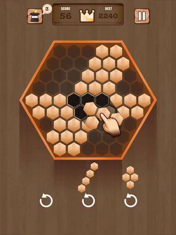 Wooden 100 Block - Hexa Puzzle