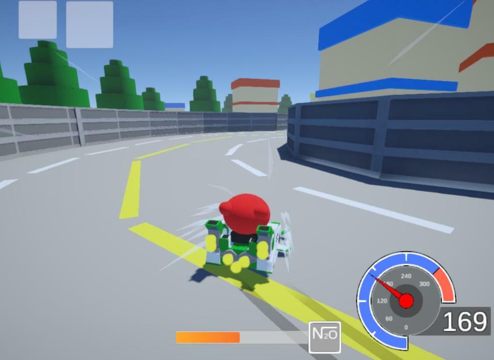 Kart Simulator Using Only Default Assets in Unity