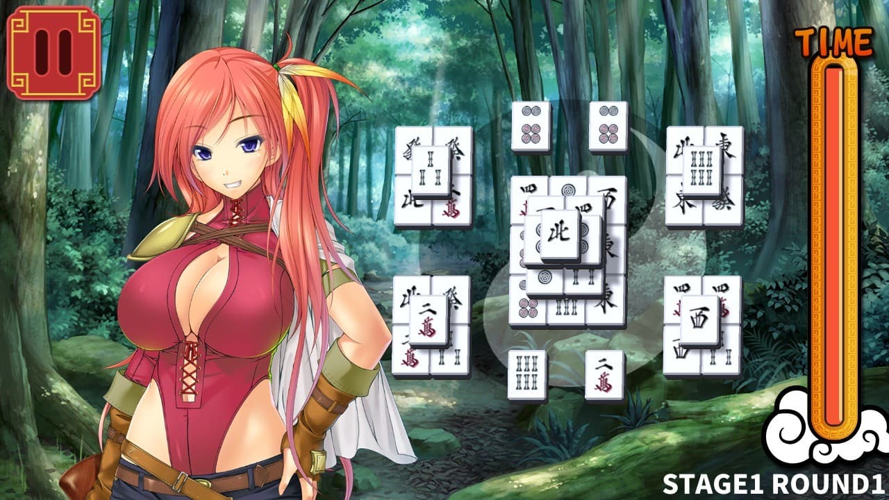 Mahjong Strip Solitaire: Harem Guild screenshot 2