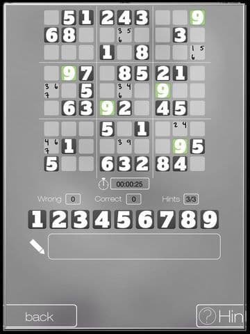 A Black & White Sudoku Collection - Free screenshot 3