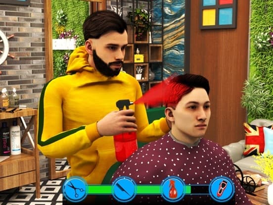 Barber Shop Hair Cut Sim Games screenshot 2