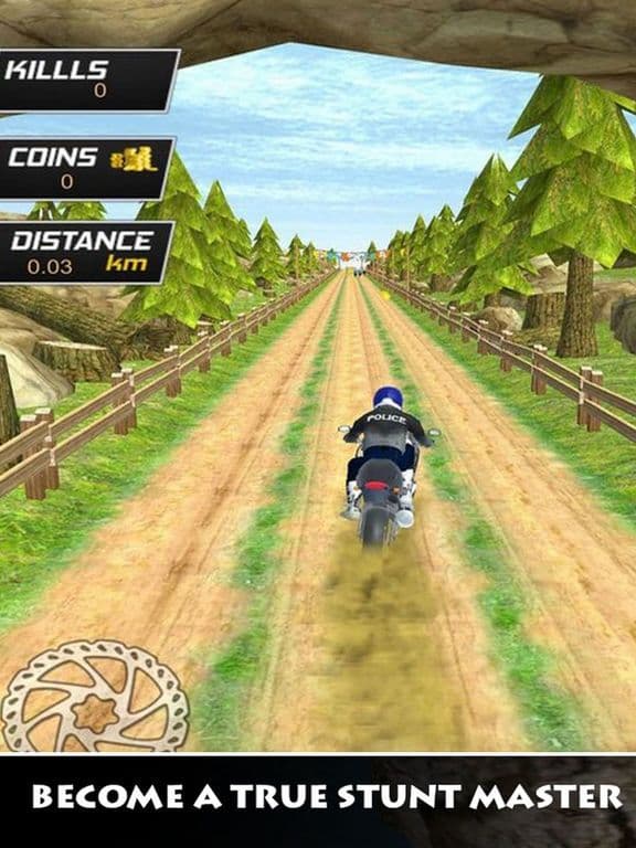 Police Bike Stunts Offroad screenshot 2