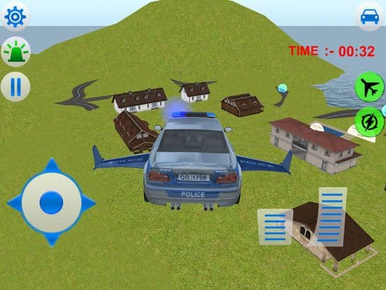 Flying Police Car Simulator 3d games