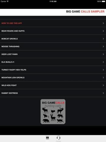 Big Game Hunting Calls SAMPLER - The Ultimate Hunting Calls App For Whitetail Deer, Elk, Moose, Turkey, Bear, Mountain Lions, Bobcats & Wild Boar screenshot 3