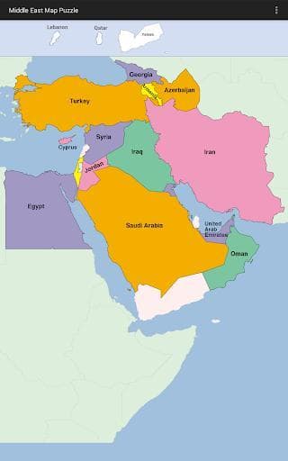 Middle East Map Puzzle screenshot 4