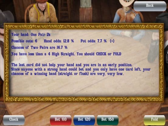 Cowboy Cardsharks Poker screenshot 4