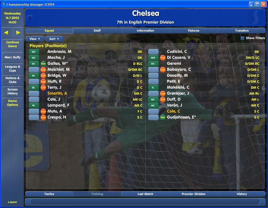Championship Manager Season 03/04 screenshot 3