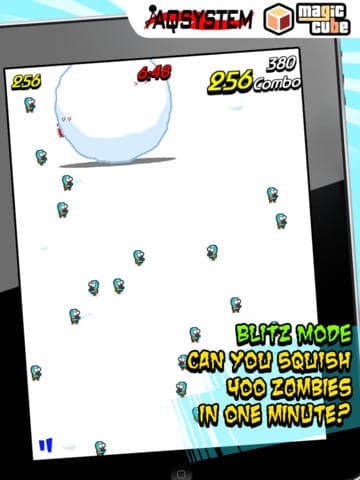 Squish The Zombies - Fun Time Killer Game with snowball screenshot 5