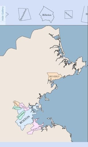 Massachusetts Map Puzzle screenshot 2
