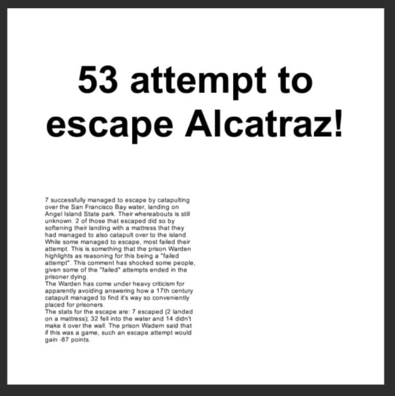 Escape from Alcatraz screenshot 3