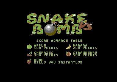 Snake VS Bomb [Commodore 64] screenshot 3