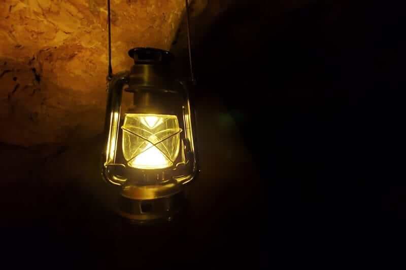 Caving.