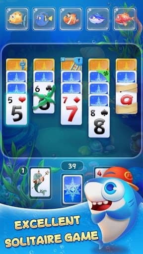 Solitaire TriPeaks - Fish Rescue screenshot 5
