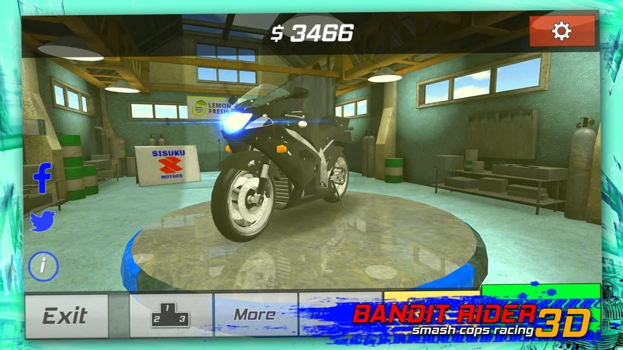 Bandit Rider 3D: smash cops racing screenshot 3