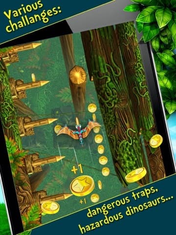 Jungle Rumble – The Prehistoric 3D Fun Arcade Challenge Game with Angry Dinosaurs, Birds and Coins screenshot 4