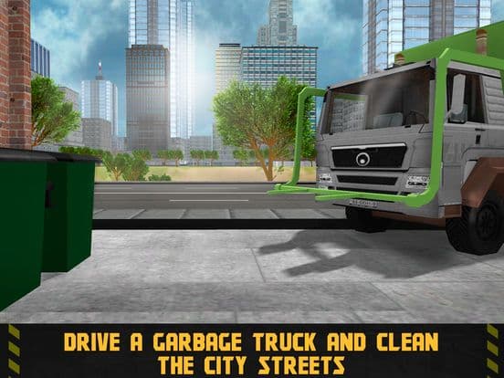 City Garbage Truck Driving Simulator 3D Full screenshot 2
