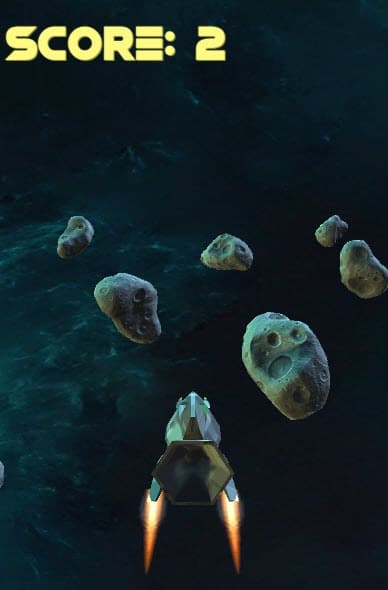 Asteroids Game (jacBeeGood) screenshot 2