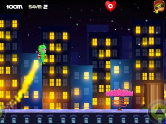 Green Mask Hero - Infinite Runner Game for Kids screenshot 2