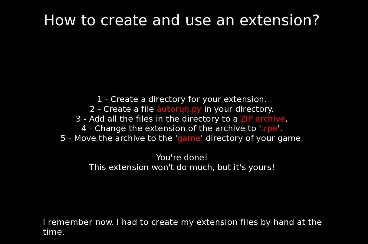 Renpy extensions demo screenshot 2