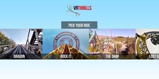 VR Thrills: Roller Coaster 360 (Google Cardboard) screenshot 2