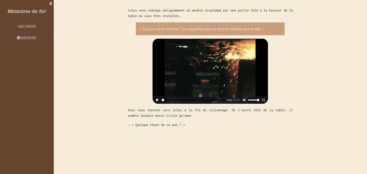 Mémoires de fer screenshot 3