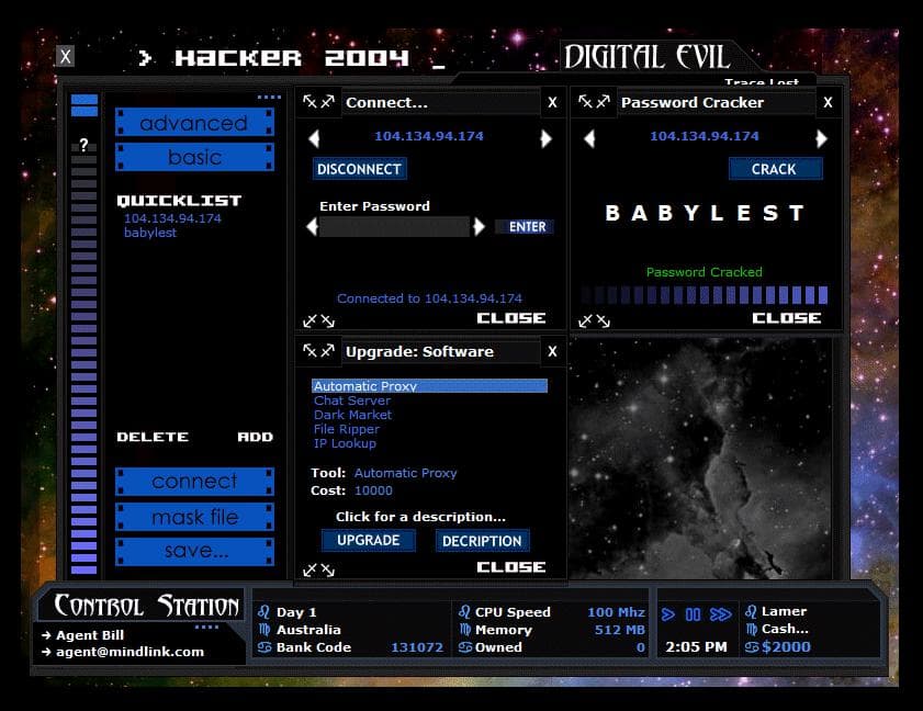 Mindlink Hacker 2004: Digital Evil screenshot 4