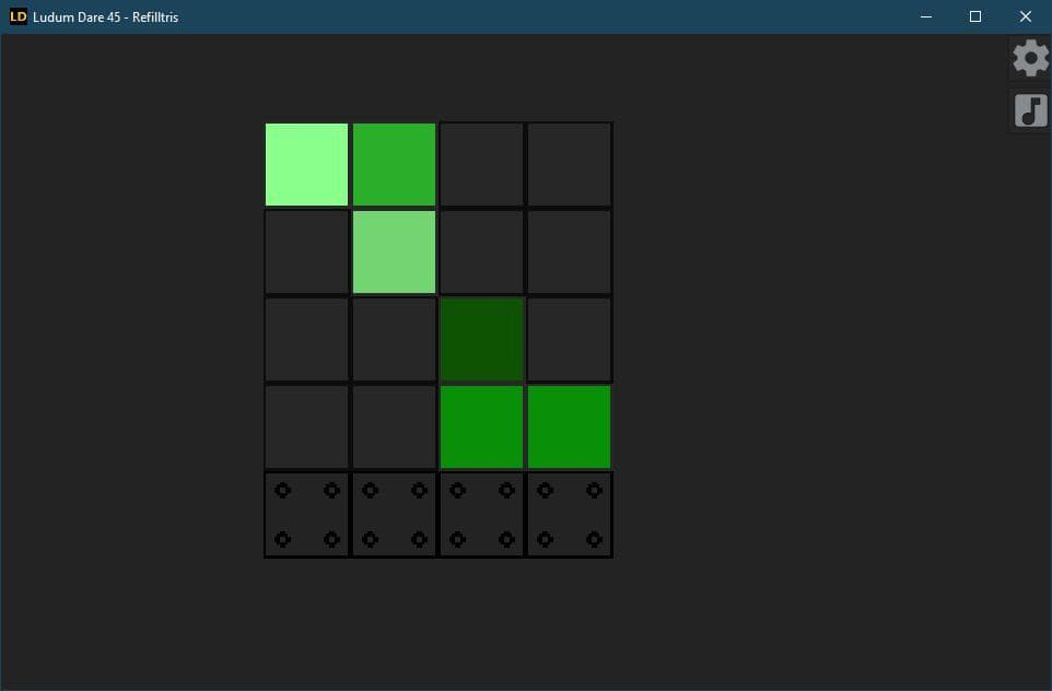 Refilltris - Ludum Dare 45 - Start With Nothing