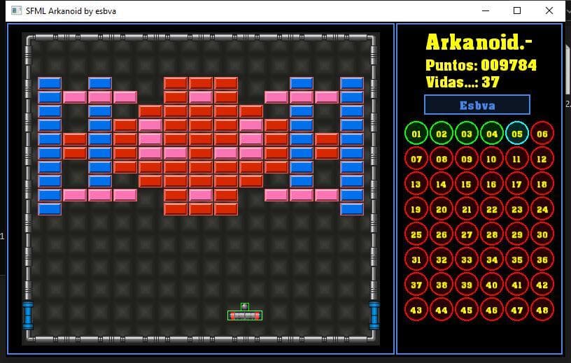 Arkanoid (itch) (esbva) screenshot 5