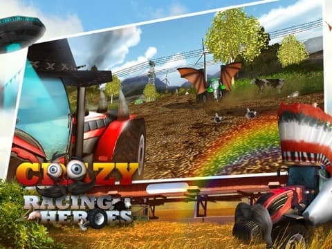 A Crazy Racing Heroes Free: Fun Tractor Driving Derby 3D screenshot 3