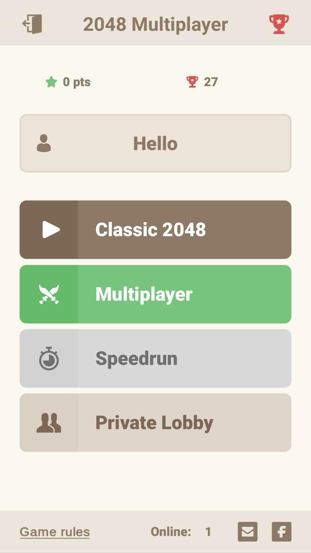 2048 Multiplayer screenshot 2