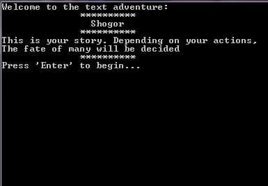 Shogor - Text Adventure screenshot 2