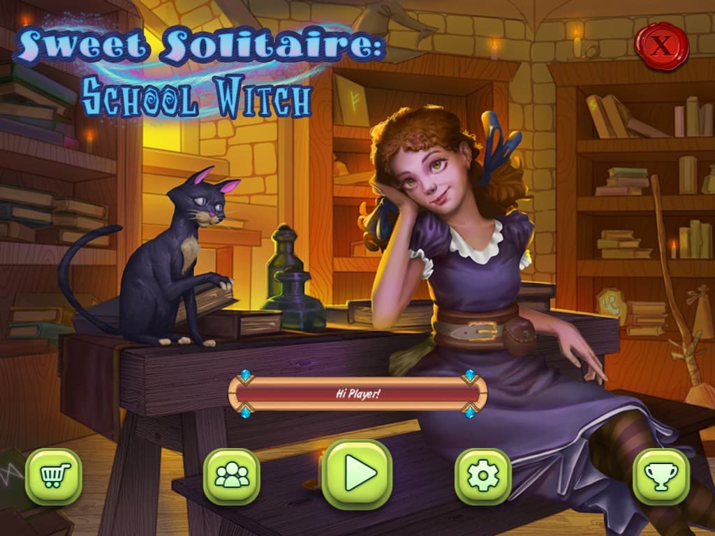 Sweet Solitaire: School Witch screenshot 2