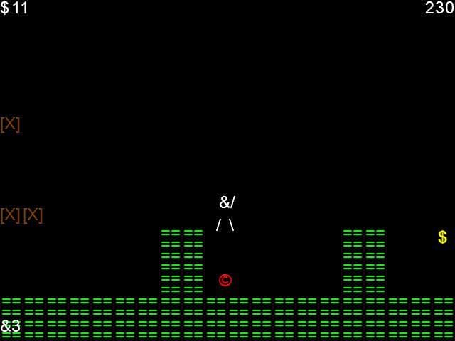 Mr. Ampersands Adventures in ASCII World screenshot 2