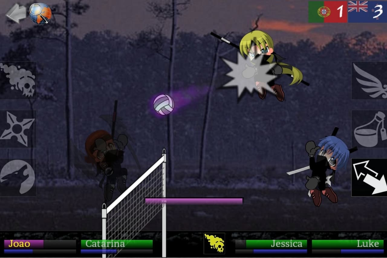 Ninja Volley 2X screenshot 2
