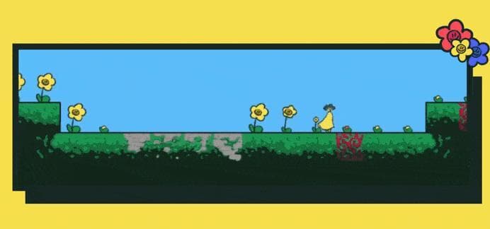 Grandma and the flowers