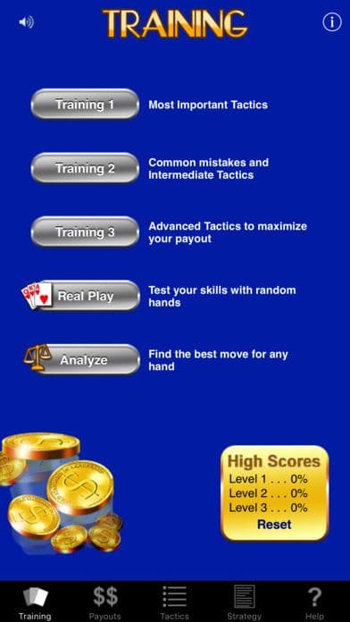 Video Poker Trainer - Jacks or Better screenshot 4