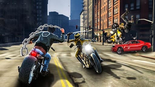 Bike Attack Race: Highway Tricky Stunt Rider screenshot 2