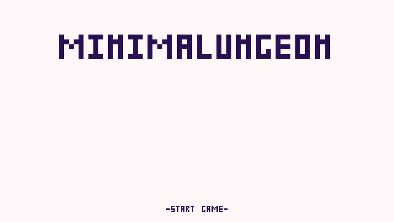 Minimalungeon (Mini Jam #101)