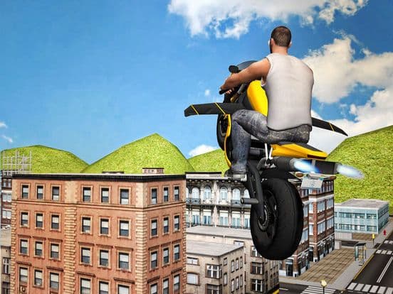 Flying Moto Traffic Racer 3d screenshot 5
