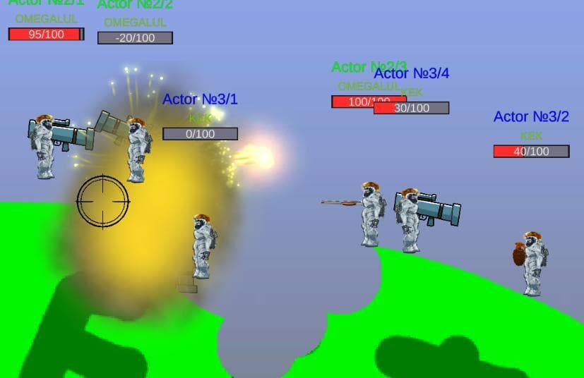 Worms-like screenshot 5