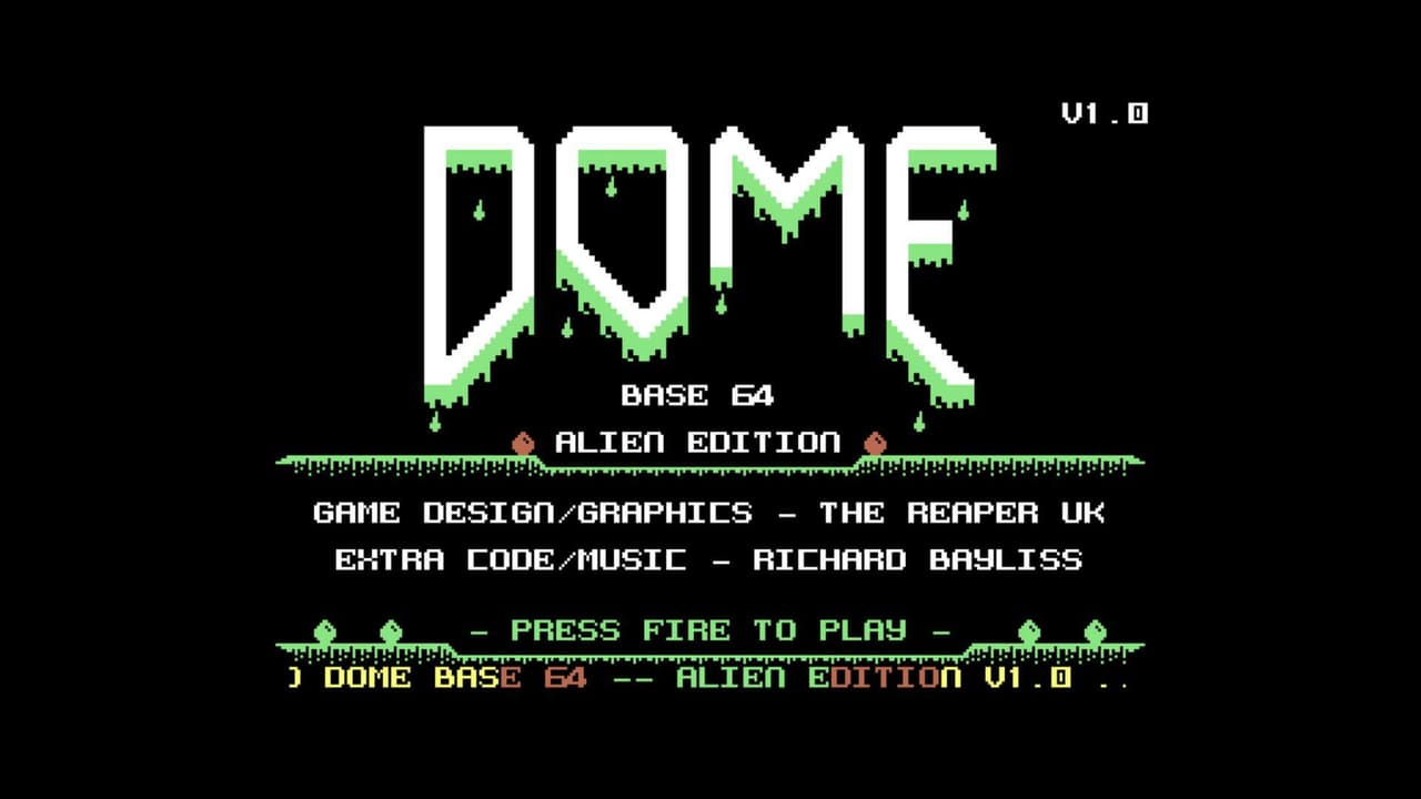 Dome Base 64 - Alien Edition (C64) screenshot 2