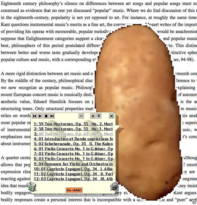 Electric Love Potato Playlist Player