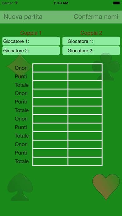 Burraco Score Light screenshot 2