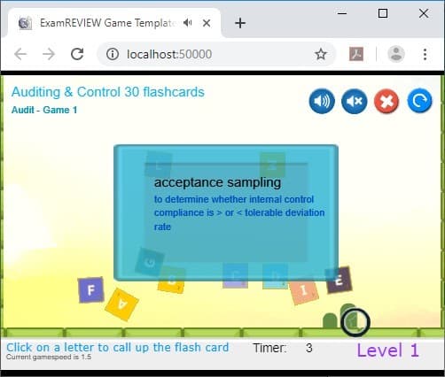 CramFLASH Auditing Exams Random Flashcard Apps screenshot 2