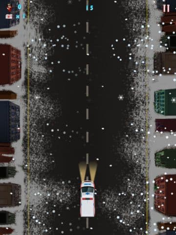 Winter Cold Dark Night Blackout: The Emergency Vehicle to the Rescue - Free screenshot 3