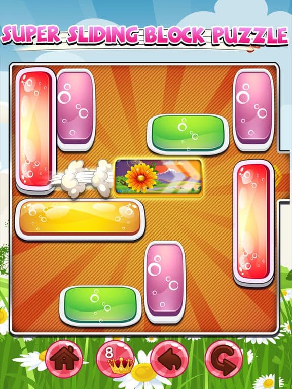 Sliding Move The Flower Block Out Puzzle Games